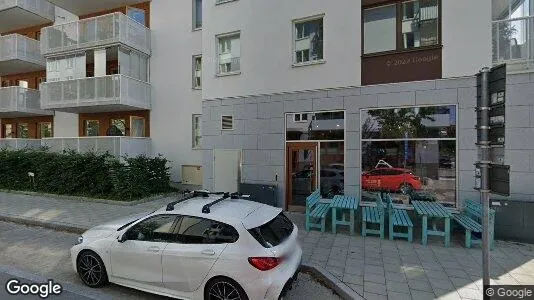 Bostadsrätter till salu i Hammarbyhamnen - Bild från Google Street View