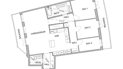 Östermalm - 4rok - tillsv - 52.900kr/mån