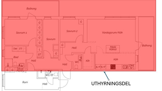 95 m2 lägenhet i Hammarbyhamnen att hyra